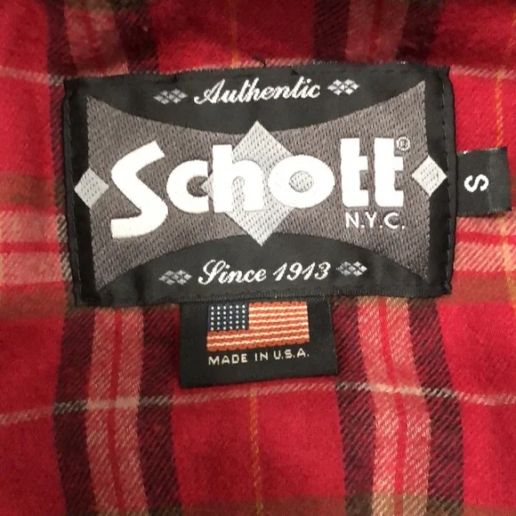 Schott NYC Cafe Racer Leather Jacket 660, US Size S, Used - Picture 4 of 6